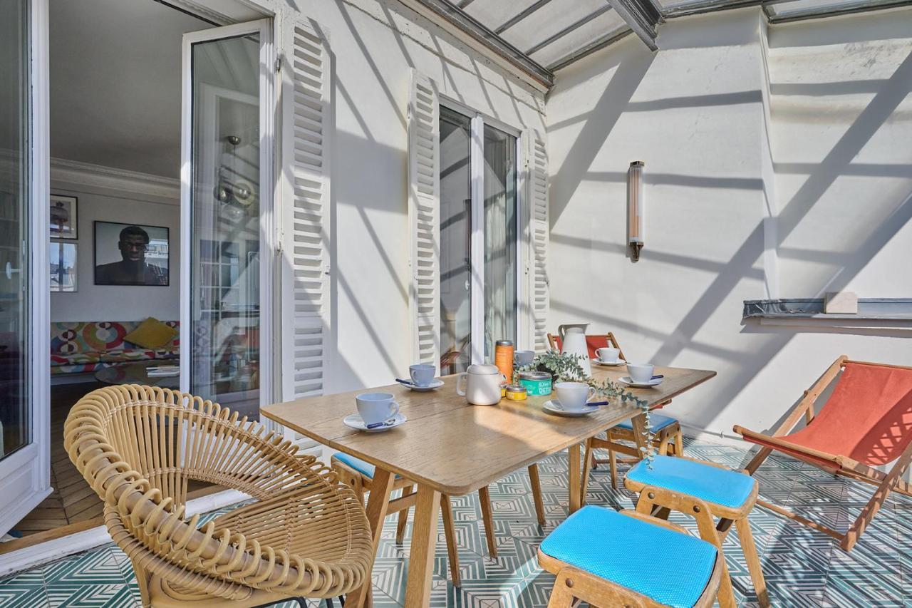 Apartment Center Of Paris With Terrace By Studio Prestige Kültér fotó
